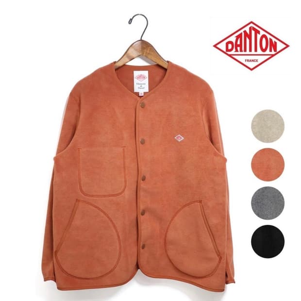 단톤 후리스 노카라 플리스자켓 36 새상품(택있음)