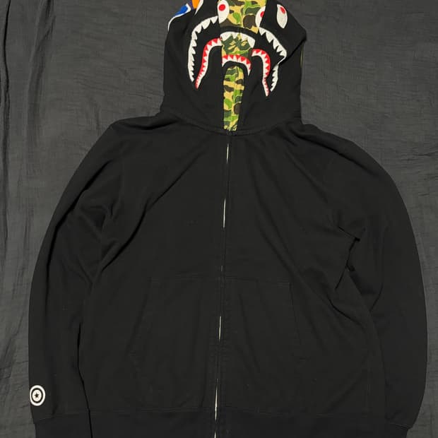 BAPE SHARK DOUBLE HOODIE Zip-up