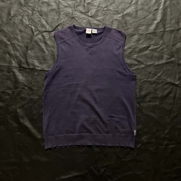 00s 조르지오 아르마니 EXCHANGE 코튼 캐시미어 니트 베스트