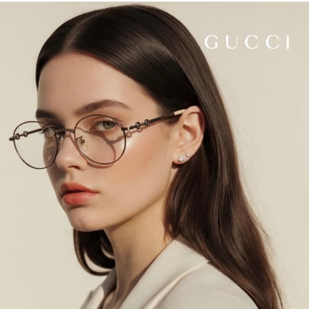 새상품)티타늄 구찌안경테(8g 깃털가벼움)