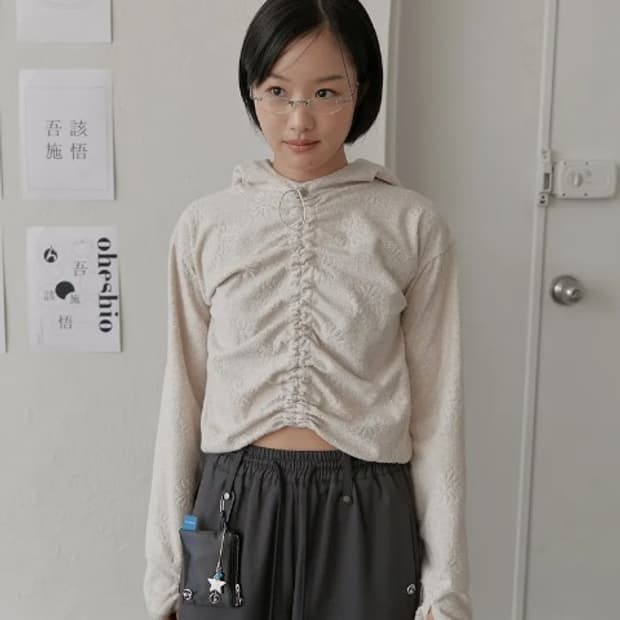 오헤시오 크롭 후드