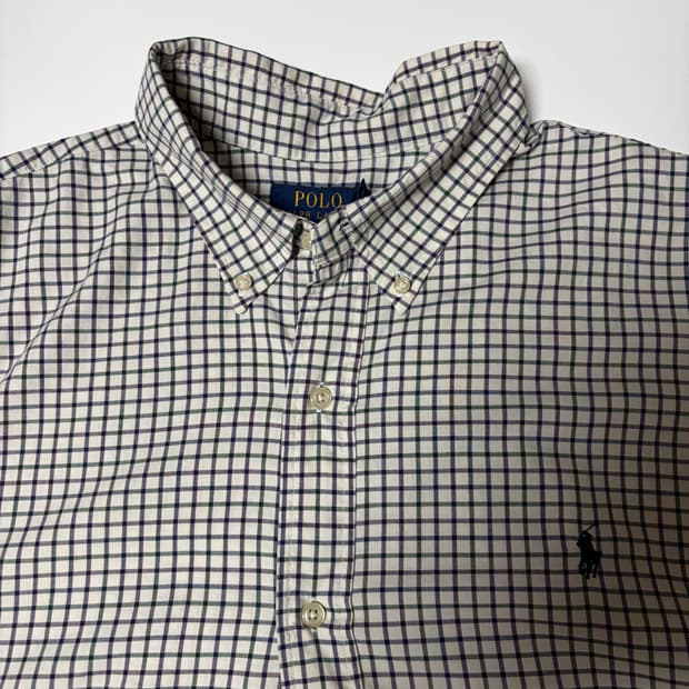 Polo 폴로 랄프로렌 체크 신형 셔츠 2XL
