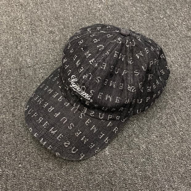 슈프림 20SS 자카드 로고 데님 캡