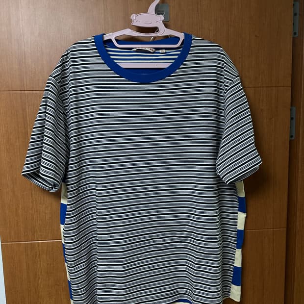 [XXL] 유니클로 마르니 스트라이프 반팔 티셔츠 블루