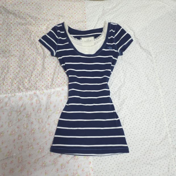 아베크롬비 딱붙 순록 로고 스프라이트 반팔티