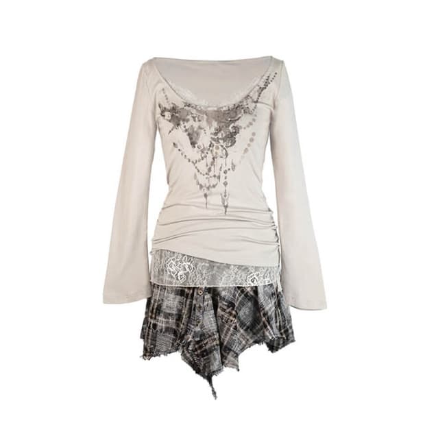 cor knit t-shirt skirt two-piece
