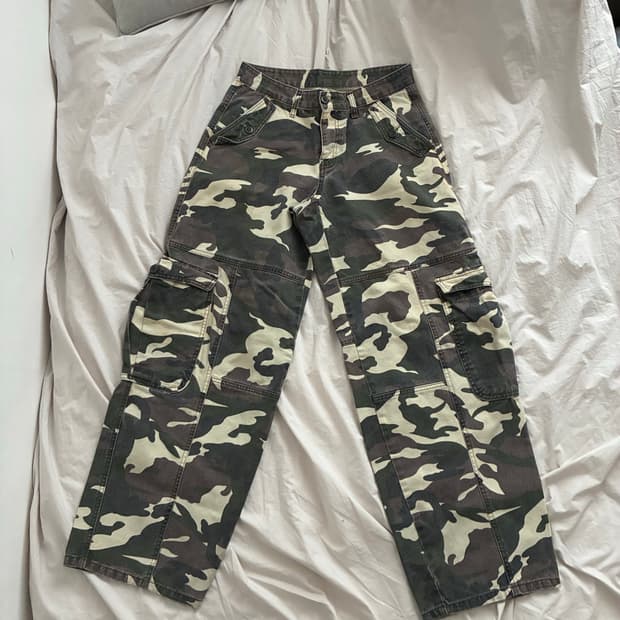 밀리터리 카모팬츠