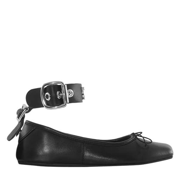 Vivienne westwood BARDOT 레더 발레리나 플랫 슈즈38