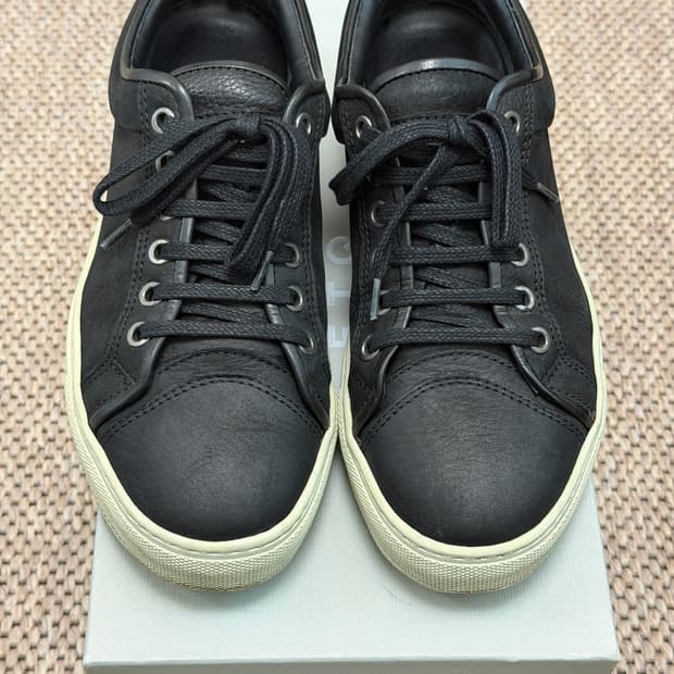 ETQ 암스테르담 블랙 가죽 스니커즈