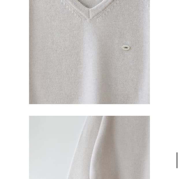 앤니즈 니트 powder v-neck knit
