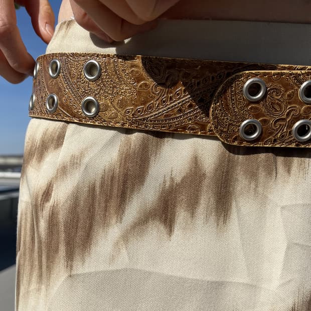 Paisley Eyelet Belt 페이즐리 벨트