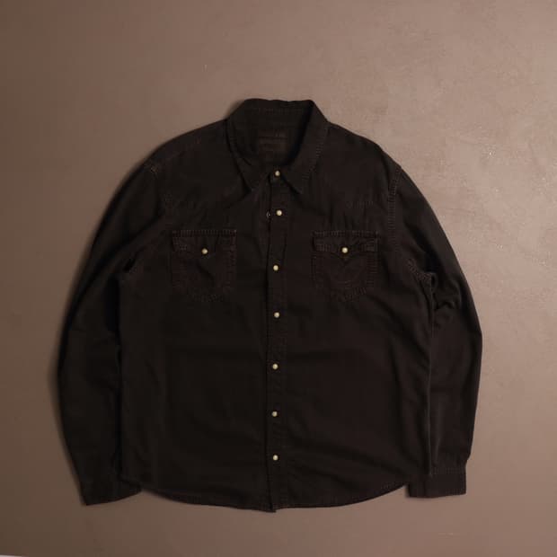 트루릴리전 피그먼트 데님셔츠 A1499