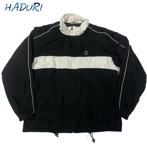 나이키 00s 테니스로고 블랙바람막이 100