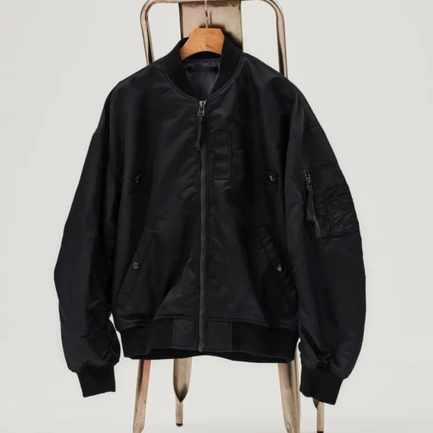 his 헤지스 ma-1 ma1 검정 마원 항공점퍼