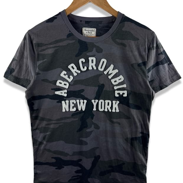 아베크롬비 카모플라주 아치로고 반팔티셔츠2412