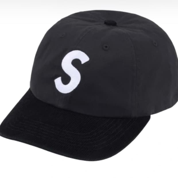 ⭐️슈프림 투톤 S 로고 6패널 볼캡 블랙⭐️