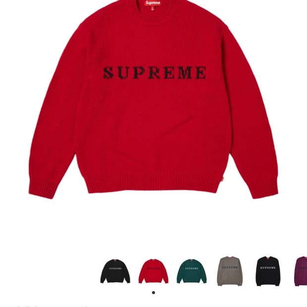 슈프림 25FW 니트 M