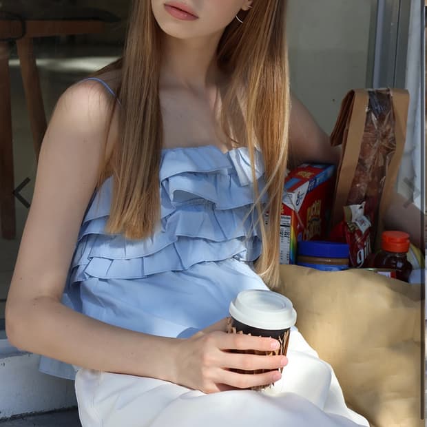 [소프트서울] Ruffle Bustier