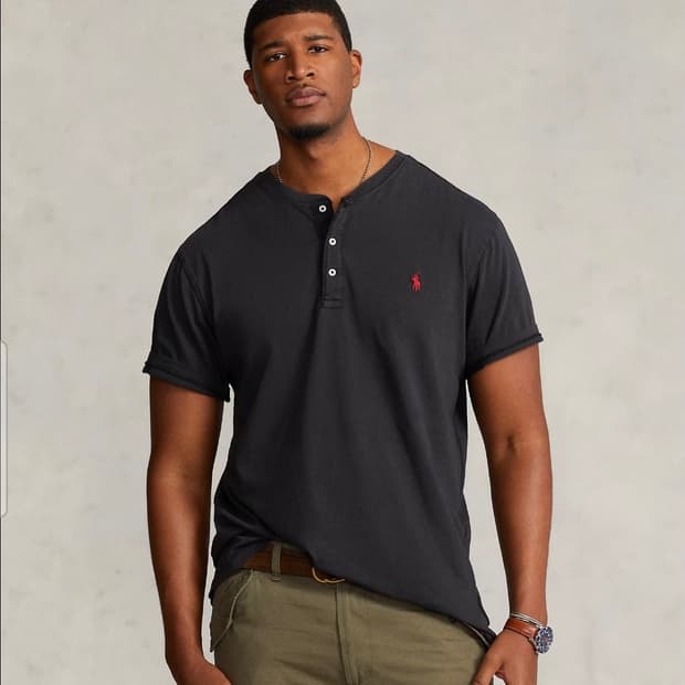 폴로랄프로렌 스몰로고 헨리넥 티셔츠