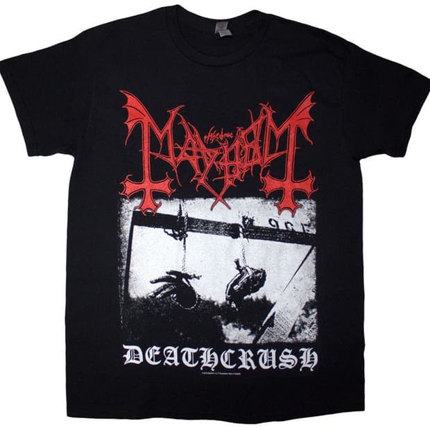 공식 MAYHEM 메이헴 Deathcrush 반팔 티셔츠