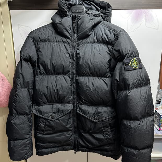 24FW 스톤아일랜드 크링클랩스 후드 패딩 S