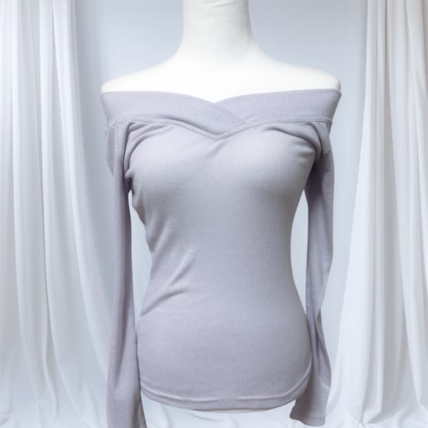 빈티지 스나계 히메갸루 오프숄더 니트