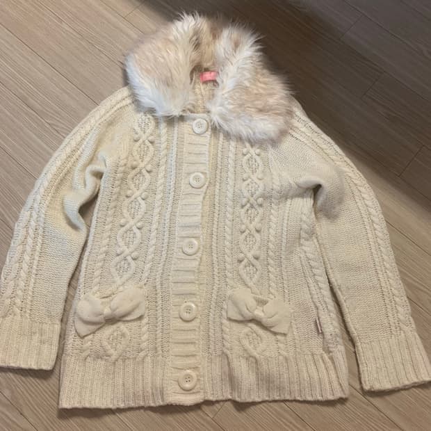 메조피아노 퍼 리본 폼폼이 가디건 갸루 히메갸루 히메카지
