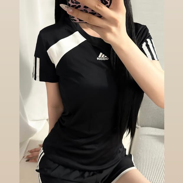ADIDAS 빈티지 트레이닝 반팔 탑 / Women 