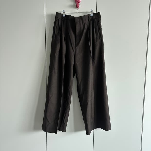 Cos 3플리츠 와이드 울 팬츠