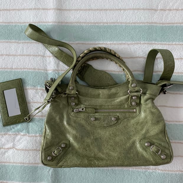 발렌시아가 시티 모터백 퍼스트 가방 