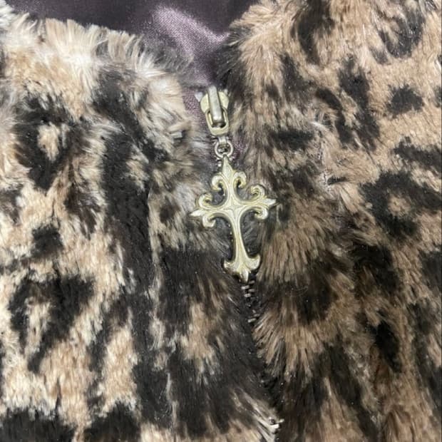 레오파드 퍼자켓