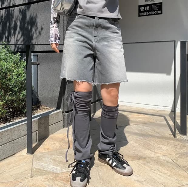 워싱 버뮤다 팬츠 (쿨 그레이)