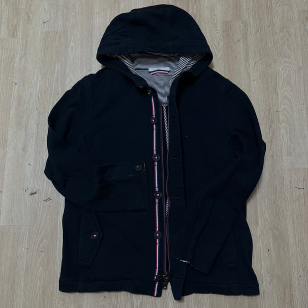 쉽스 SHIPS 여성 모직 버튼 후드집업 XL(105)