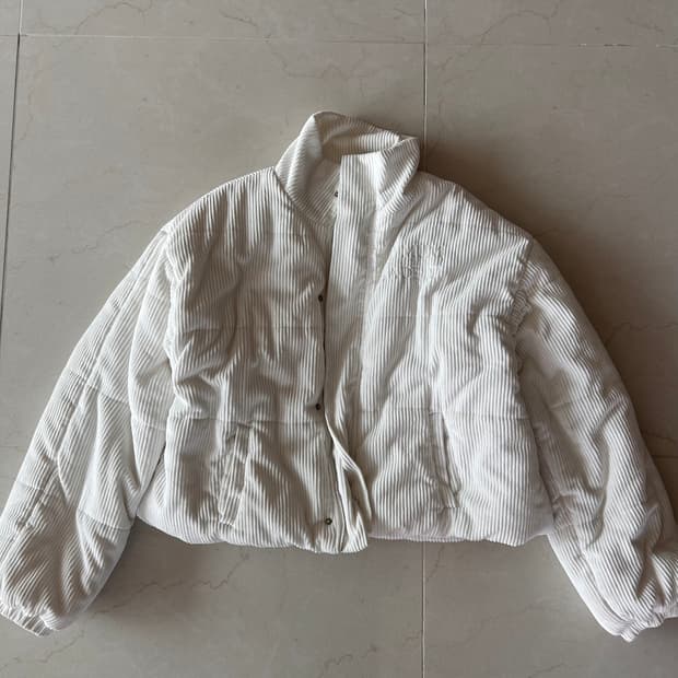 My Mum Made It 리사이클 코듀로이 푸퍼 자켓