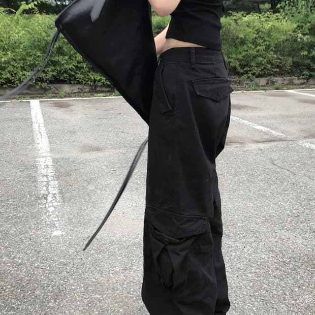 쿄이 로우라이즈 카고 팬츠