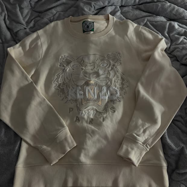 Kenzo white sweatshirt, size L