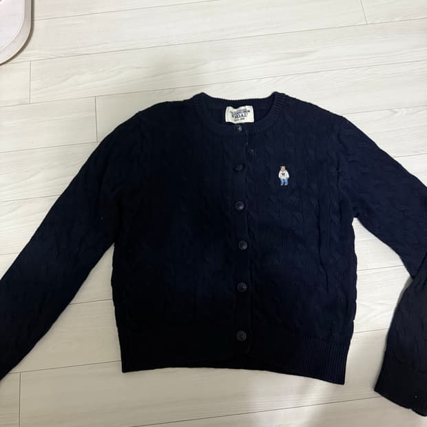 후아유 가디건 네이비