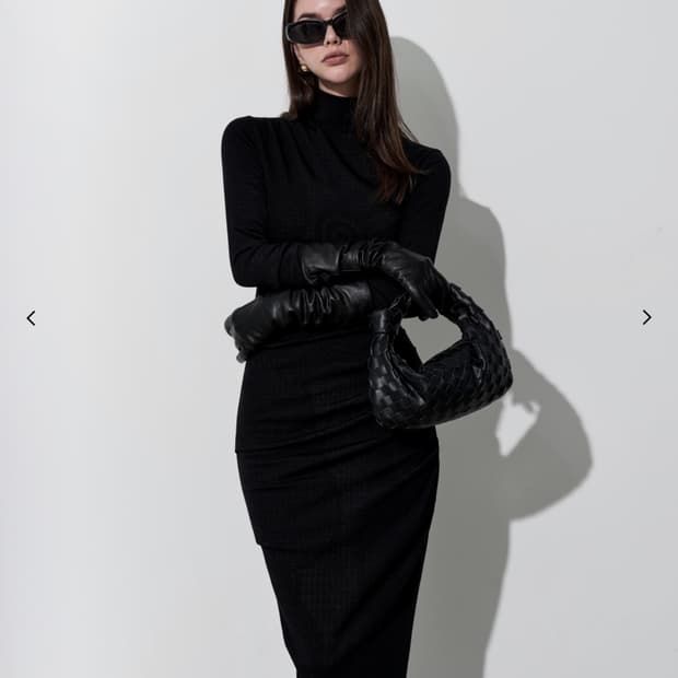 문트 기모 폴라 셔링 롱 원피스