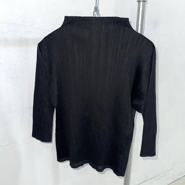 Pleats Please Black Pleated Top