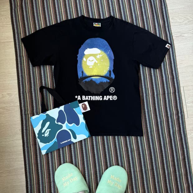 베이프 빅로고 반팔 티셔츠