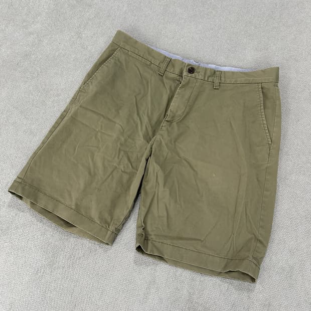 타미힐피거 카키색 반바지 면바지 숏팬츠 34