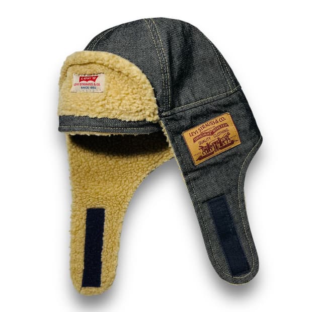 리바이스 U.S.A 데님 쉐르파 빈티지 트루퍼 햇