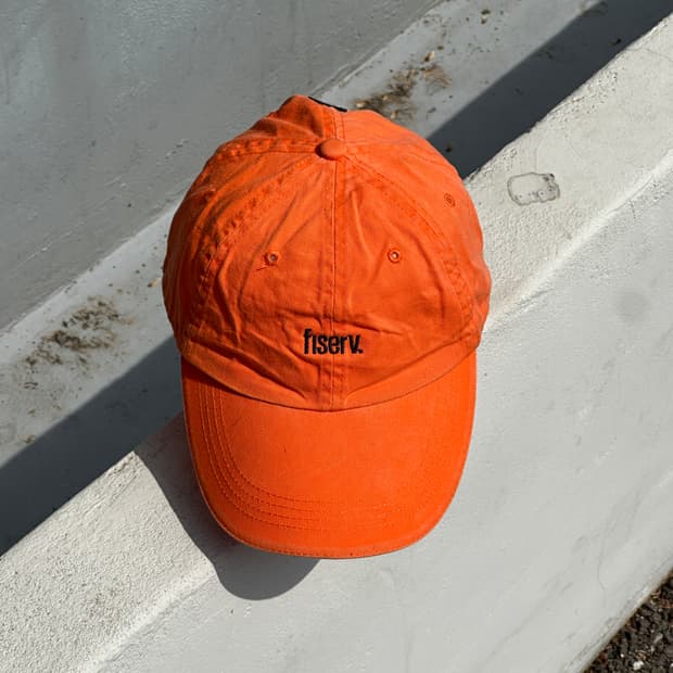 [F] anvil 오렌지 로고 빈티지 볼캡 모자