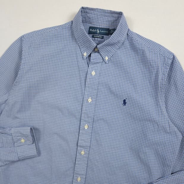 L(100) 폴로 랄프로렌 버튼다운 체크셔츠