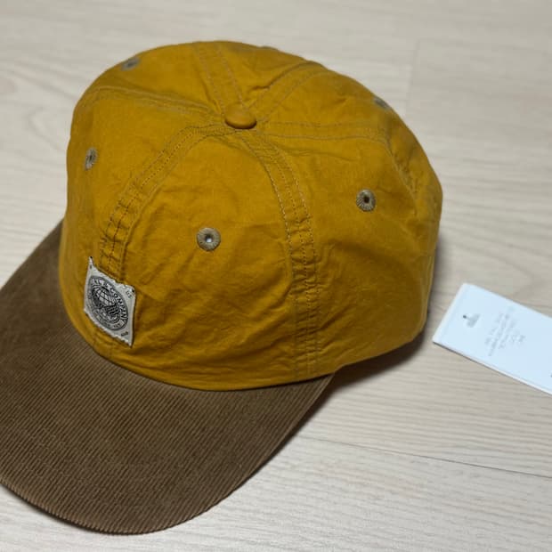 RRL 코듀로이빌 오일클로스 볼캡