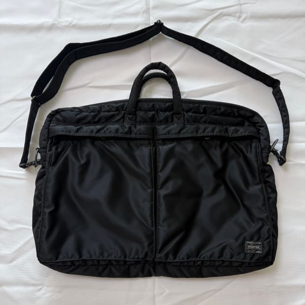 (미품)PORTER 포터 탱커 2way 브리프케이스 블랙