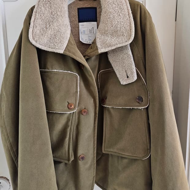 도큐먼트 비건스웨이드 빅포켓 쟈켓