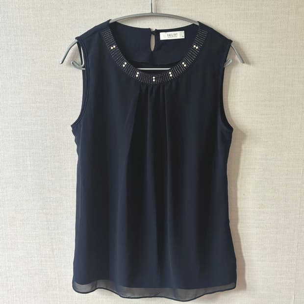 Vintage Beads Sleeveless Top