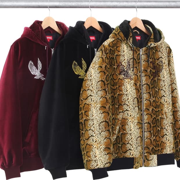 슈프림 14aw 후디드 봄버 블랙 버건디 L 구합니다