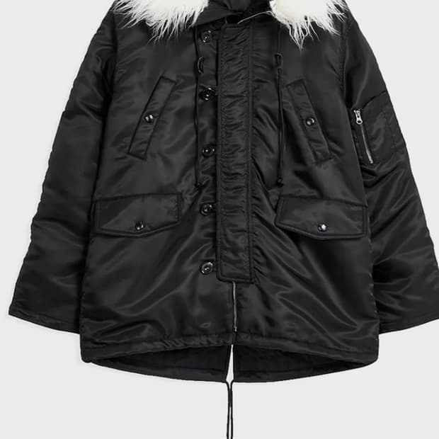 오픈와이와이 폭스퍼후드 파카